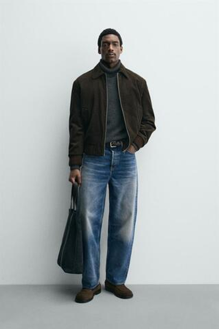 ZARA СТЕГАНАЯ ВЕЛЬВЕТОВАЯ КУРТКА, КОРИЧНЕВЫЙ