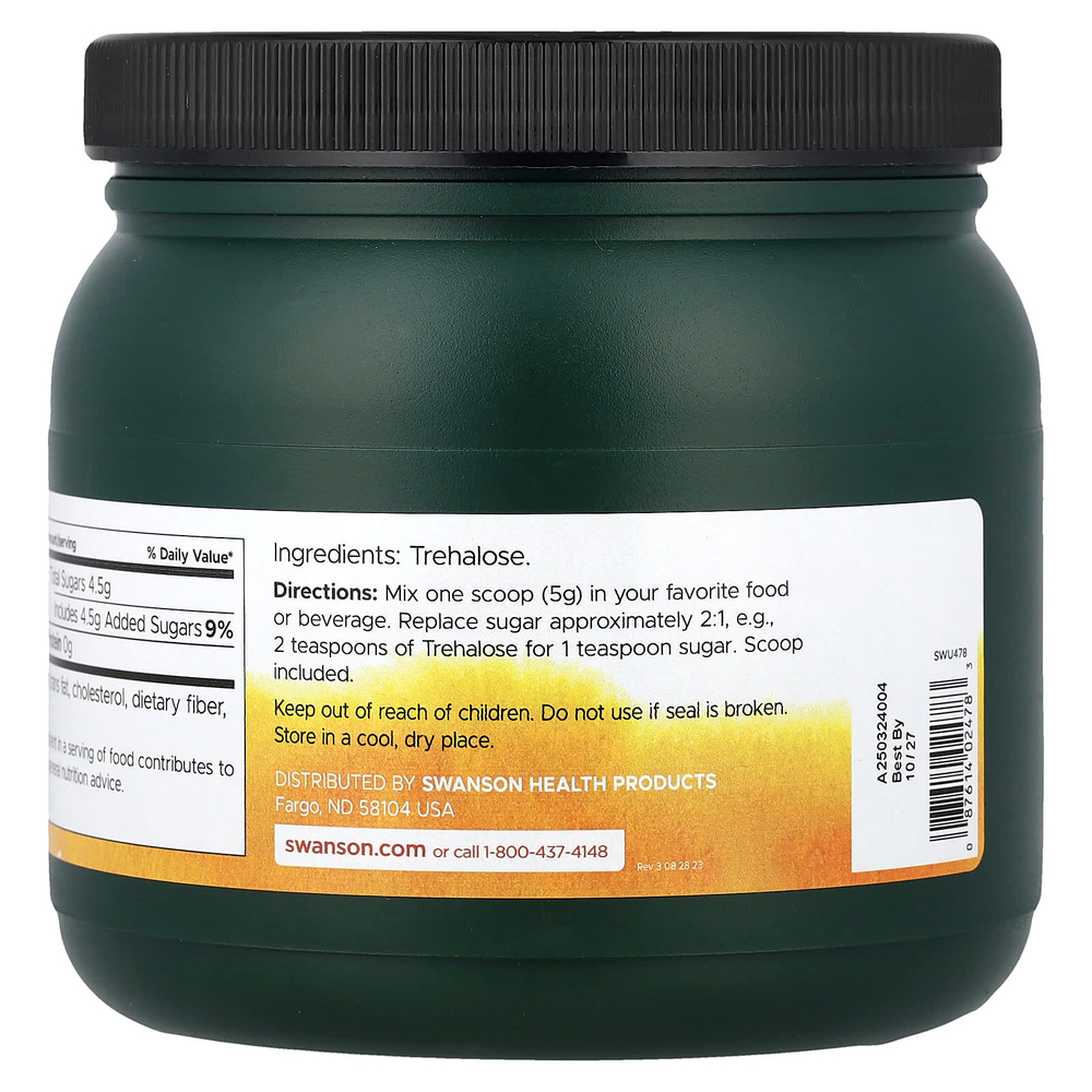 Swanson Vitamins, трегалоза, 454 г (1 фунт)