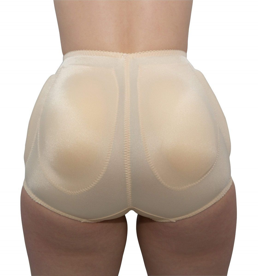 Шелковистые трусы пуш-ап для бедер и ягодиц (Размер: L) (Цвет: черный)