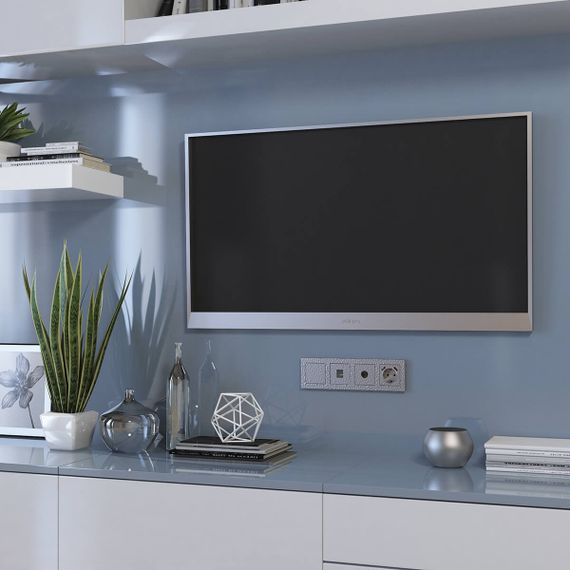 ТВ-розетка оконечная Werkel Hammer серебряный W1283006 4690389163074