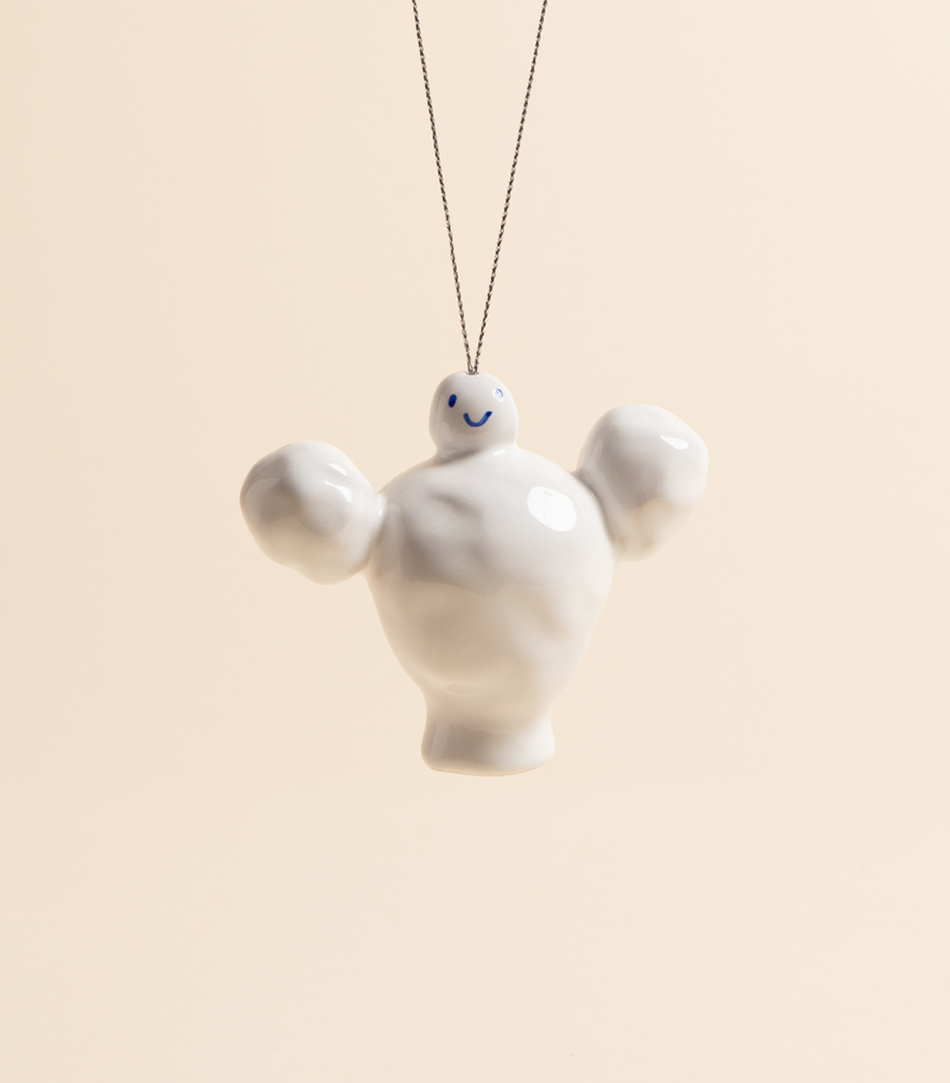 Игрушка новогодняя  — Ангел, белый | vaya.for.fun