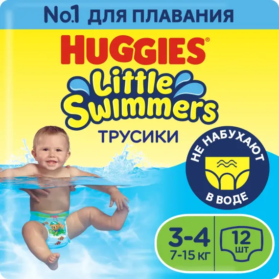 Трусики Huggies Little Swimmers 12 шт. 4 (7-15 кг)