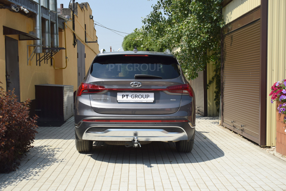 Фаркоп PT GROUP/ съёмный квадрат/ для HYUNDAI Santa Fe 2021-/ KIA Sorento 2021-(паспорт и сертификат в комплекте)(без электрики) арт.HSF-21-991122.00