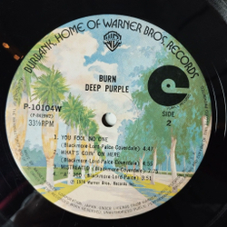 Винтажная виниловая пластинка LP Deep Purple Burn (Japan 1976) (Obi) Lay Down, Stay Down