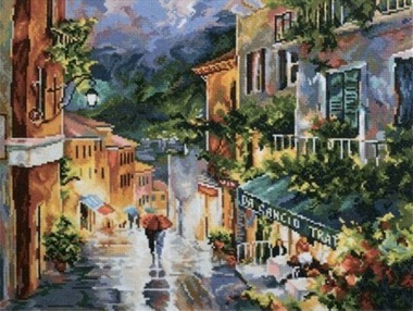 "Вечерний город"-M431  вышивка