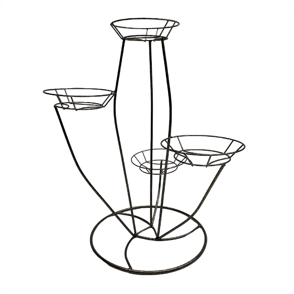 Подставка для цветов напольная "Цветок" на 4 горшка, металл М0000083
