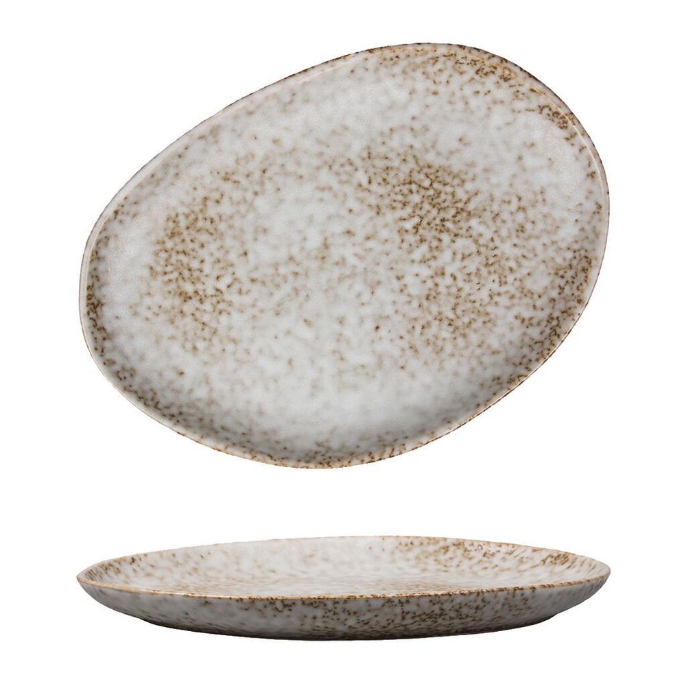 Блюдо овальное 33*24,5 см h3,2 см Brown Spider Silk P.L. Proff Cuisine [1]