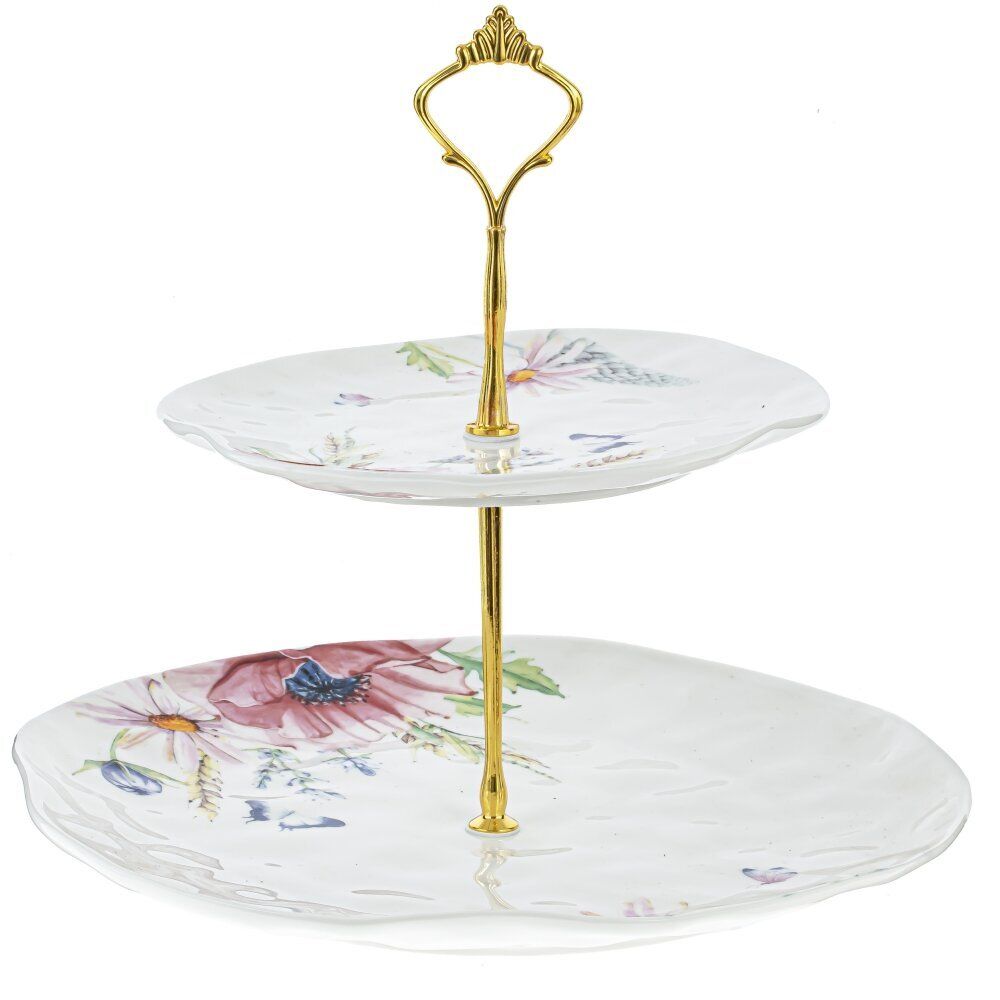 GAEM Блюдо 2-х ярусное, L30 W28 H25 см