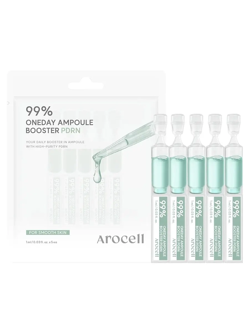 Arocell Бустер-сыворотка с ПДРН для глубокого увлажнения Oneday Ampoule Booster PDRN 1 мл х 5 шт