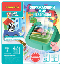 Детская настольная логическая игра "Окружающий мир нелепицы"