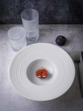 Тарелка глубокая / для пасты 250 мл, d 26 см h 6,5 см, фарфор, Linea