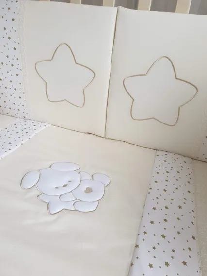 Набор в кровать для новорожденных Lollycottons Maks Bear, Бежевый