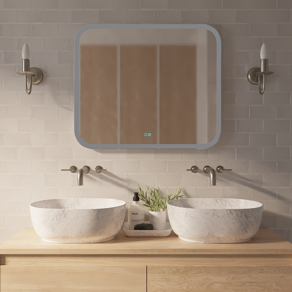 Зеркало MIXLINE "Стив-2" 800*685 (ШВ) сенсорный выключатель, светодиодная подсветка + подогрев