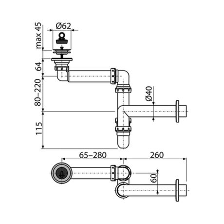 Сифон для раковины AQUATON ZRU9307585