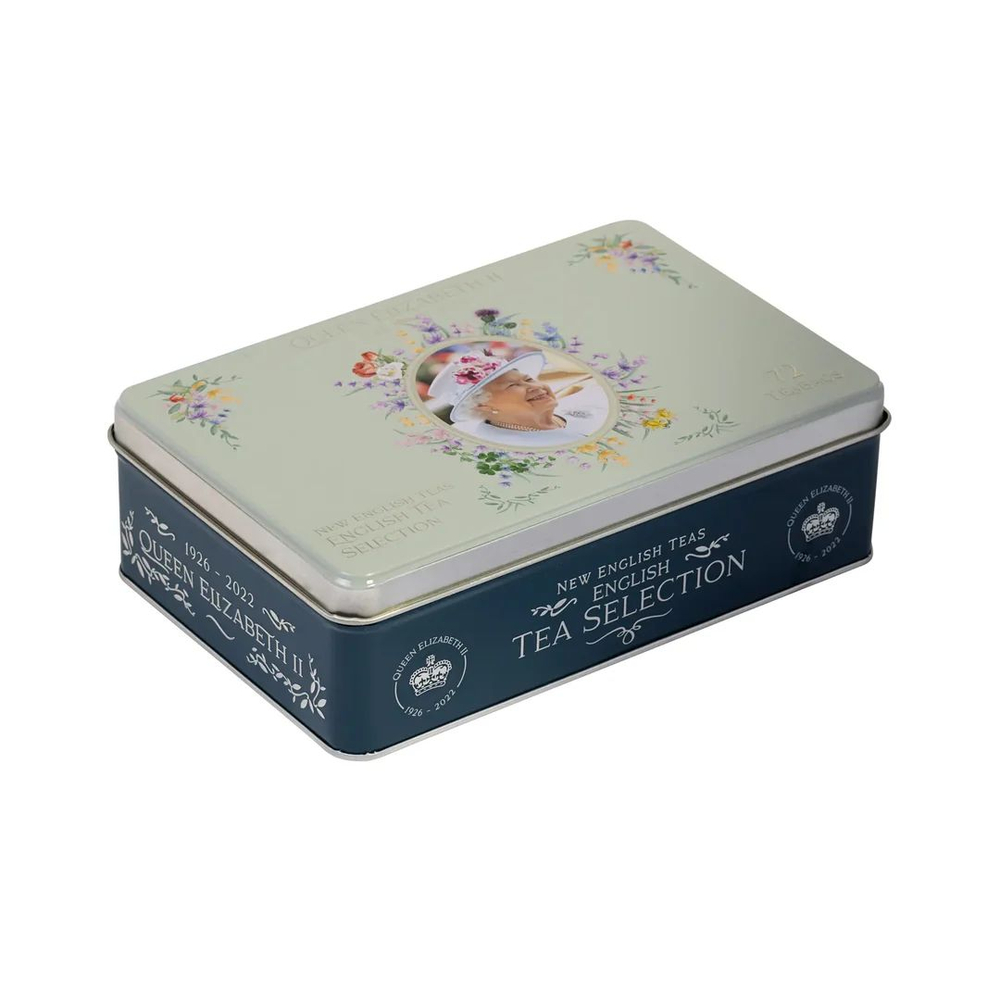 New English Teas Набор чая в пакетиках Queen Elizabeth II Tea Tin Set, 184шт