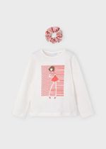 лонгслив с резинкой для волос