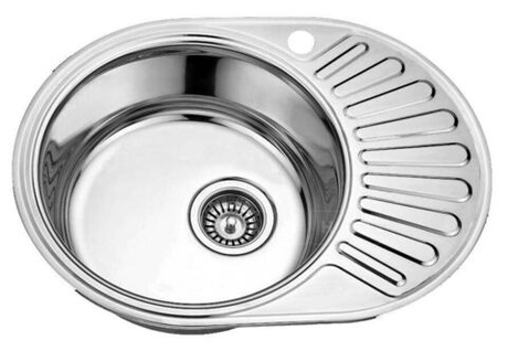 Кухонная врезная мойка 45х57 (0,6) с сифоном