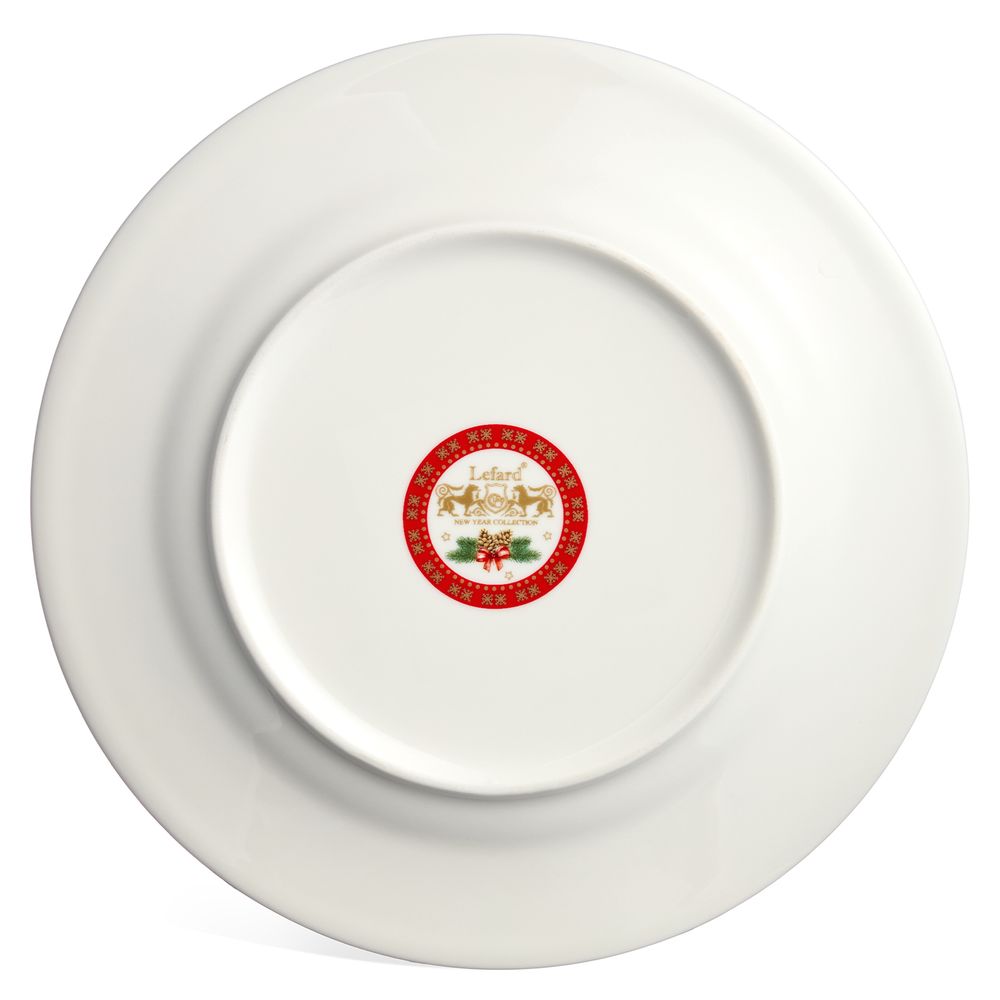 ТАРЕЛКА ЗАКУСОЧНАЯ LEFARD "ТРОЙКА" 20,5 СМ (КОР=18ШТ.)