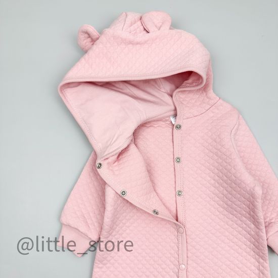 Комбинезон из капитония на кнопках, Розовый жемчуг