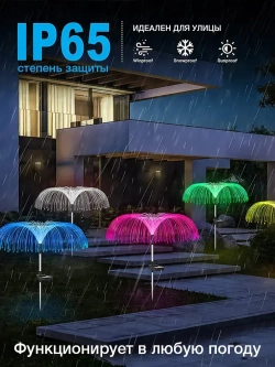 Светильник уличный, медуза, фонарь садовый