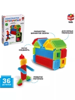 Конструктор игольчатый, 36 деталей