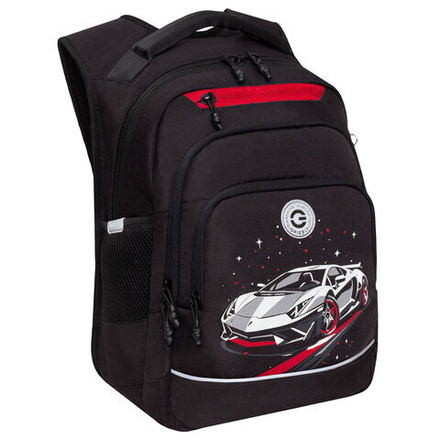 Рюкзак GRIZZLY школьный, анатомическая спинка, 2 отделения, для мальчиков, "YOUR ROUTE", 25х40х22 см, RB-550-1/2