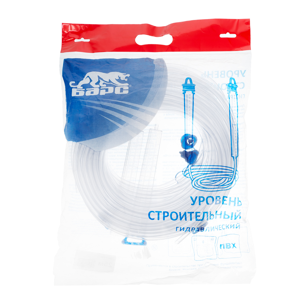 Гидроуровень, удлиненная колба, рельефная градуировка, 25 м Барс