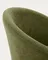 Крутящийся стул Marvin из зеленой синели с ножками из ясеня