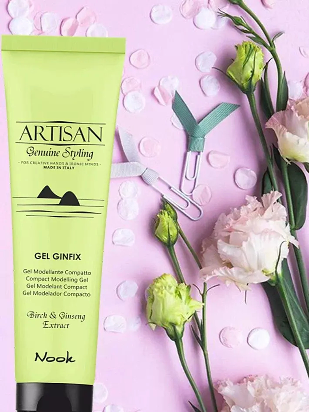 NOOK Гель для укладки волос Джинфикс - Artisan Gel Ginfix Compact Modelling Gel , 150мл