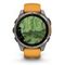 Garmin Fenix 8 51 мм AMOLED Sapphire – титановый корпус, оранжевый ремешок