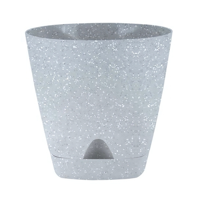 Горшок для цветов InGreen Amsterdam D200мм 4л с прикорневым поливом, светлый камень