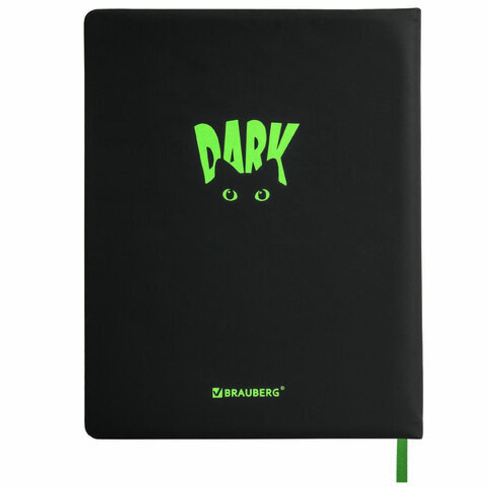 Дневник 1-11 класс 48 л., кожзам (твердая с поролоном), флуоресцентный, BRAUBERG, "Котик", 106907