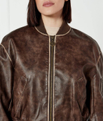 Куртка бомбер ANGELIQUE GUESS - коричневый(W5RL21 WGW40)