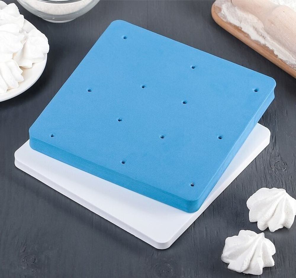 Набор матов для моделирования и сушки цветов из мастики 20х20х3,5 см, 2 шт