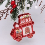 Ёлочная игрушка «Пряничная машина» 9,5*2*10,5 см, красный