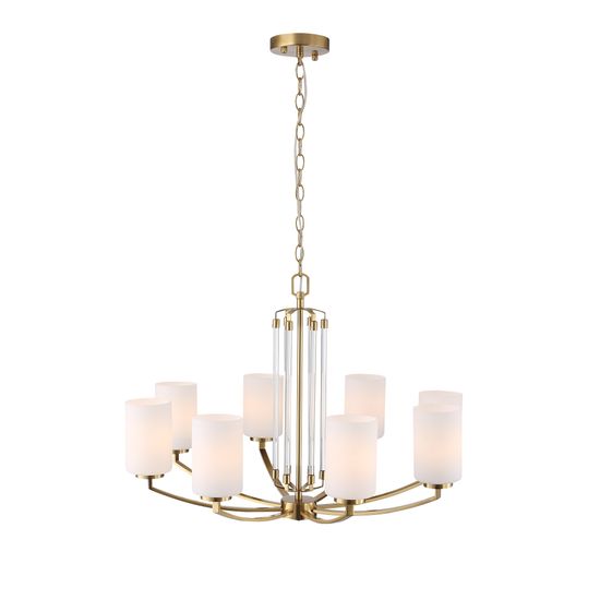 SL1403.303.08 Люстра подвесная ST-Luce Латунь/Прозрачный E27*8 40W OPALUS