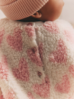 Толстовка флисовая и легинсы в комплекте для малышей Next 904-512, Розовый