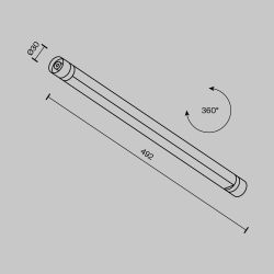 Светильник трековый светодиодный Maytoni Shelf   C147CL-L500-12W3K-B
