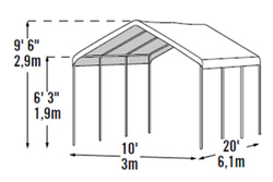 Навес 6100*3000*2900мм