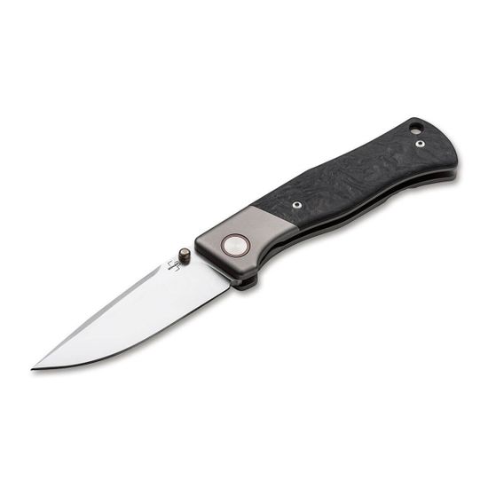 Складной нож Boker 01BO2021 Collection 2021 c клинком из стали Böhler M390 Microclean®, рукоять титан / карбон