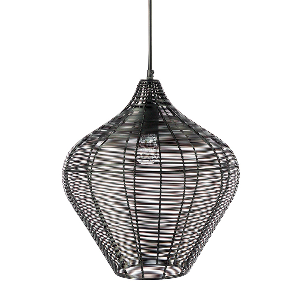 Светильник подвесной vinger, D36х40 см, черный