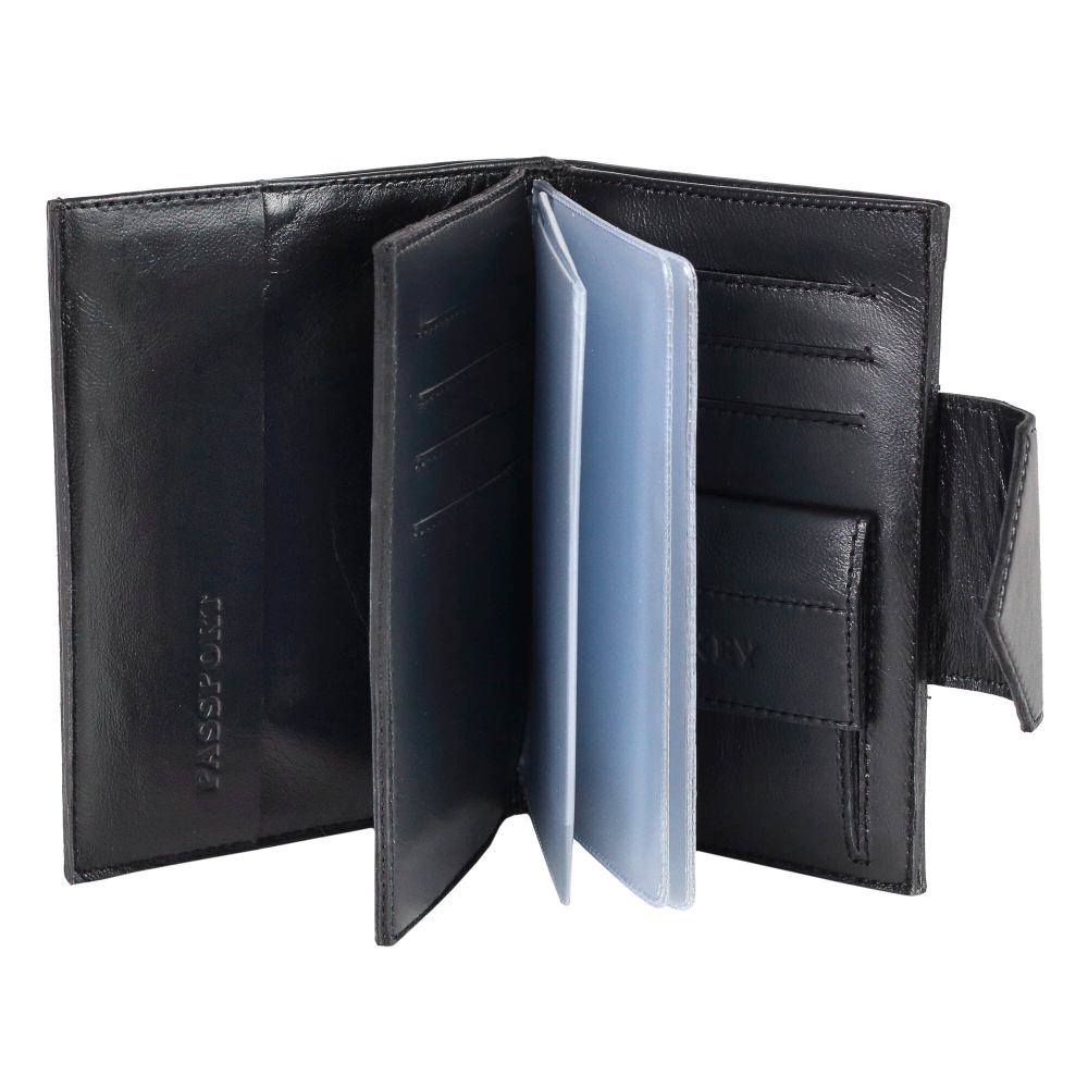 Обложка для документов «City». Цвет черный