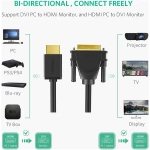 Кабель HDMI - DVI 24+1, 1.5m, UGREEN 11150