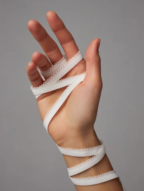 004 К-94/9 Резинка ажурная Lauma 9 мм, айвори 004