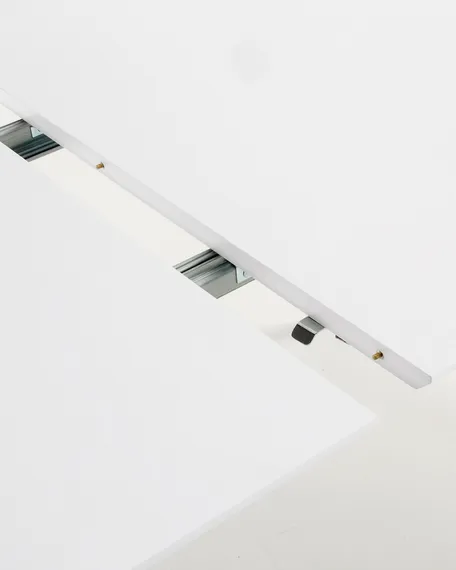 Раздвижной стол Oqui Ø90-170х90 см, белый