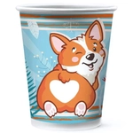Набор бумажных стаканов 6шт 250мл «Корги»