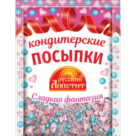 Посыпки Русский аппетит Сладкая фантазия 30 гр