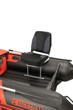 Кресло мягкое в лодку с поворотным механизмом черный/темно-серый