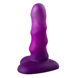 Фиолетовый нереалистичный дилдо Unicorn Max - 12,5 см.