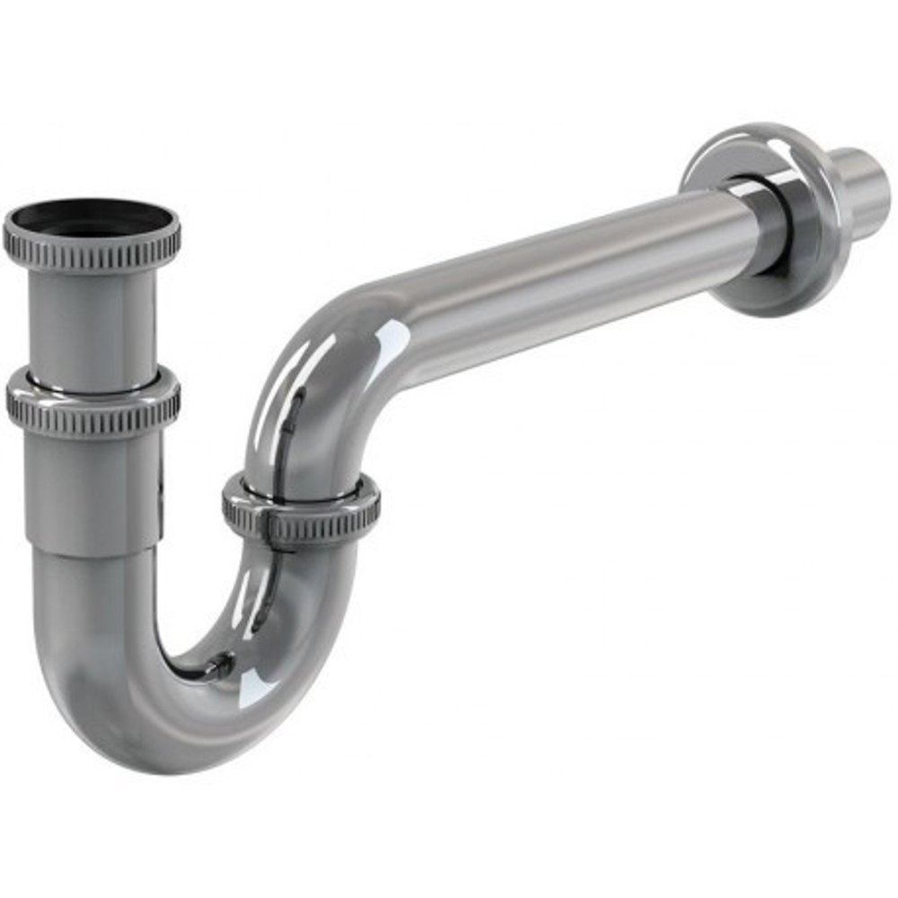 Сифон прямоточный латунь 1,1/4*32 хром  ALCAPLAST А432